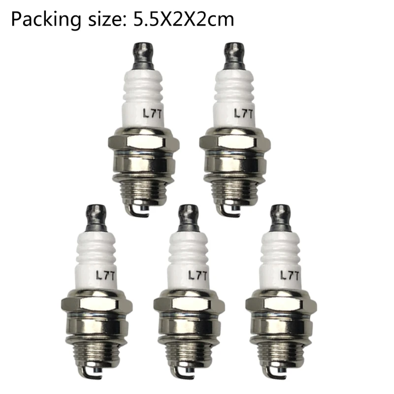 5Pcs Spark Plug for L7T BM6A BPMR7A RCJ6Y RCJ7Y WSR5F 33cc-49cc Trimmer Blower My06 21 Dropshipping