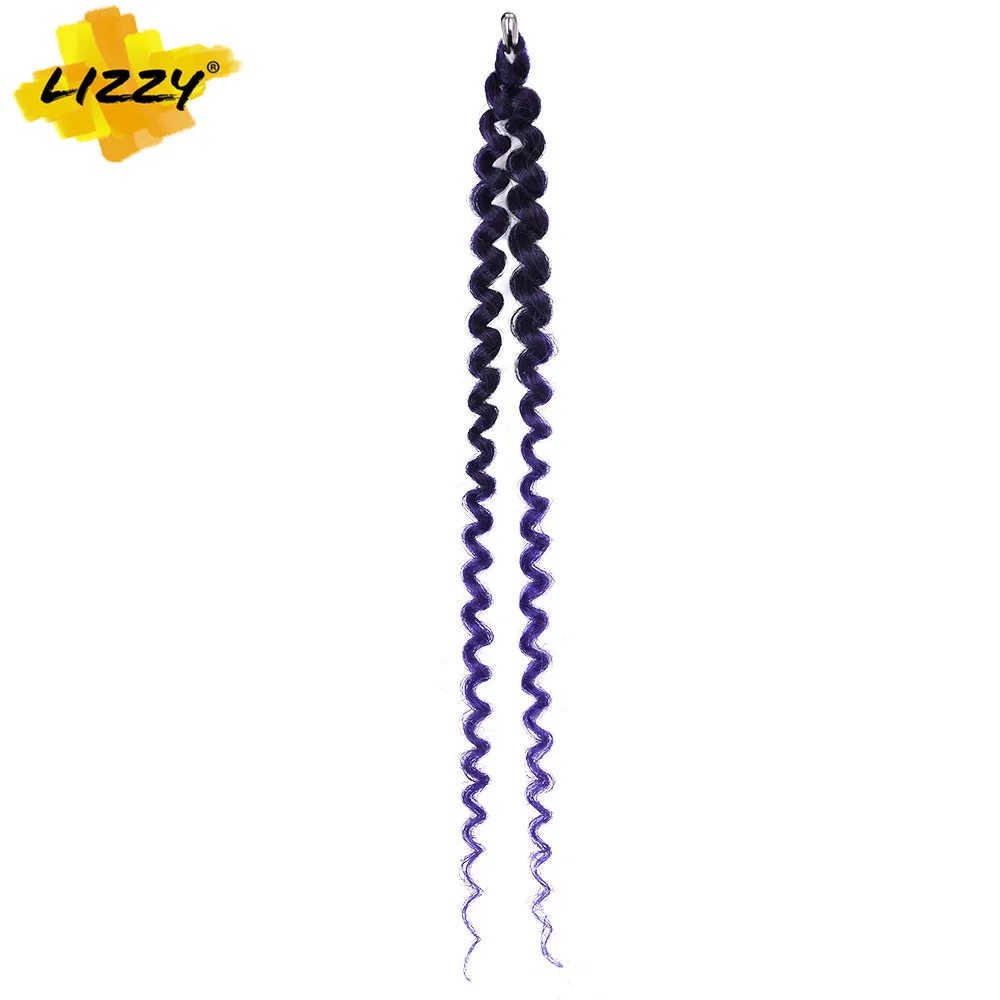 Afro Kinky Twist Crochet Hair Synthetic Curly Omber Marley Braids Braiding Hair Extensions For Black Women 8-12inch Lizzy Hair