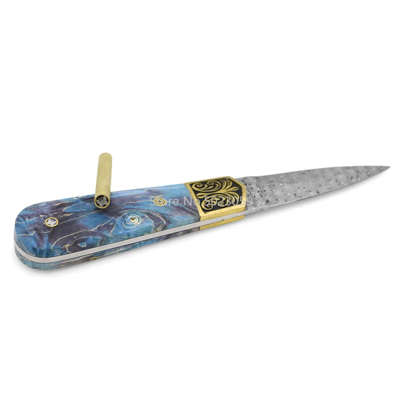 1pc rivetti a mosaico per manico del coltello diametro 6mm vite a mosaico chiodo per manico del coltello fai da te materiale tubo in ottone lunghezza 45mm