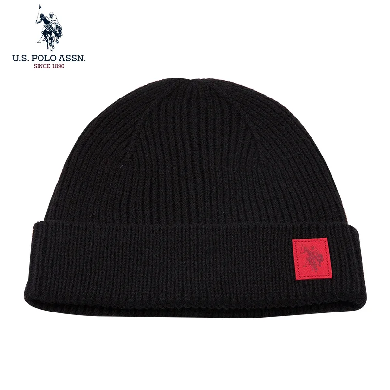 U.S.Polo Assn Autumn And Winter Men\'s And Women\'s  Knitted Hats Warm And Casual All-match Trendy Hip-hop Hats Sports Caps