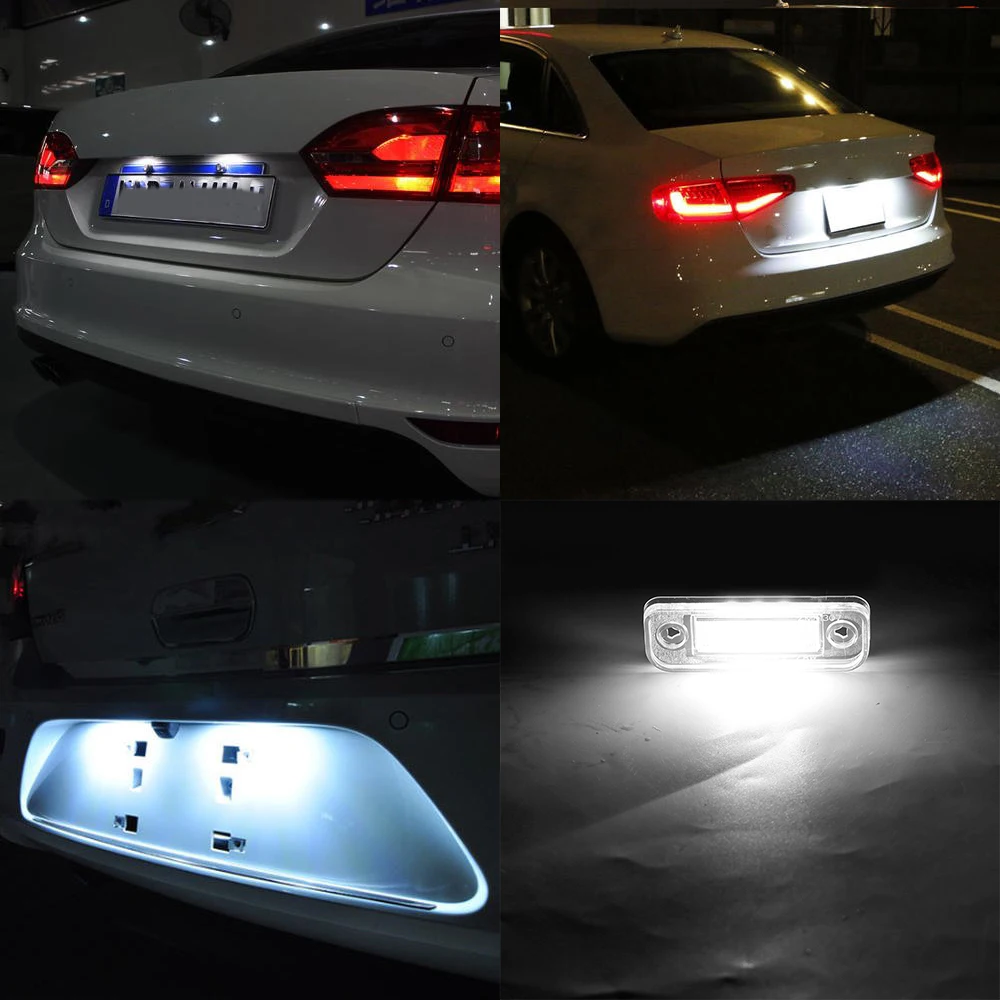 12V Car License Plate Light Signal Marker Lamp 3528SMD Auto Accessories For Mercedes Benz W211 W203 C219 R171 CLS SLK Error Free