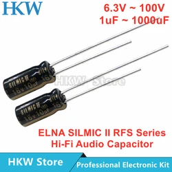 ELNA SILMIC II RFS serisi HiFi ses kondansatör 6.3V 10V 16V 25V 50V 63V 100V 10uF 22uF 47uF 100uF 220uF 470uF 1000uF orijinal