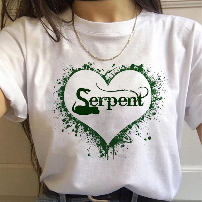 Riverdale Southside Serpent Print Clothing Tops Women T Shirt Summer Aesthetics Graphic Short Sleeve Polyester T Shirts Female
