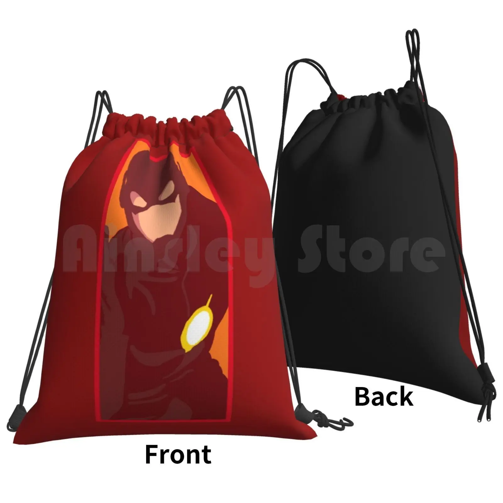 Superhero 1 Backpack Drawstring Bags Gym Bag Waterproof Hero Superhero Flash Barryallen Barry Iris Westallen Nora