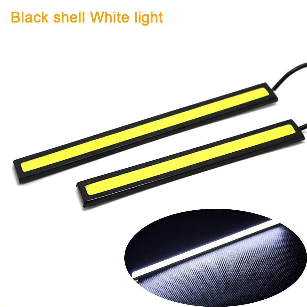 2 sztuk nowy 17cm LED COB światła do jazdy dziennej wodoodporna DC12V źródło światła samochodu Parking mgła lampa na barek strip