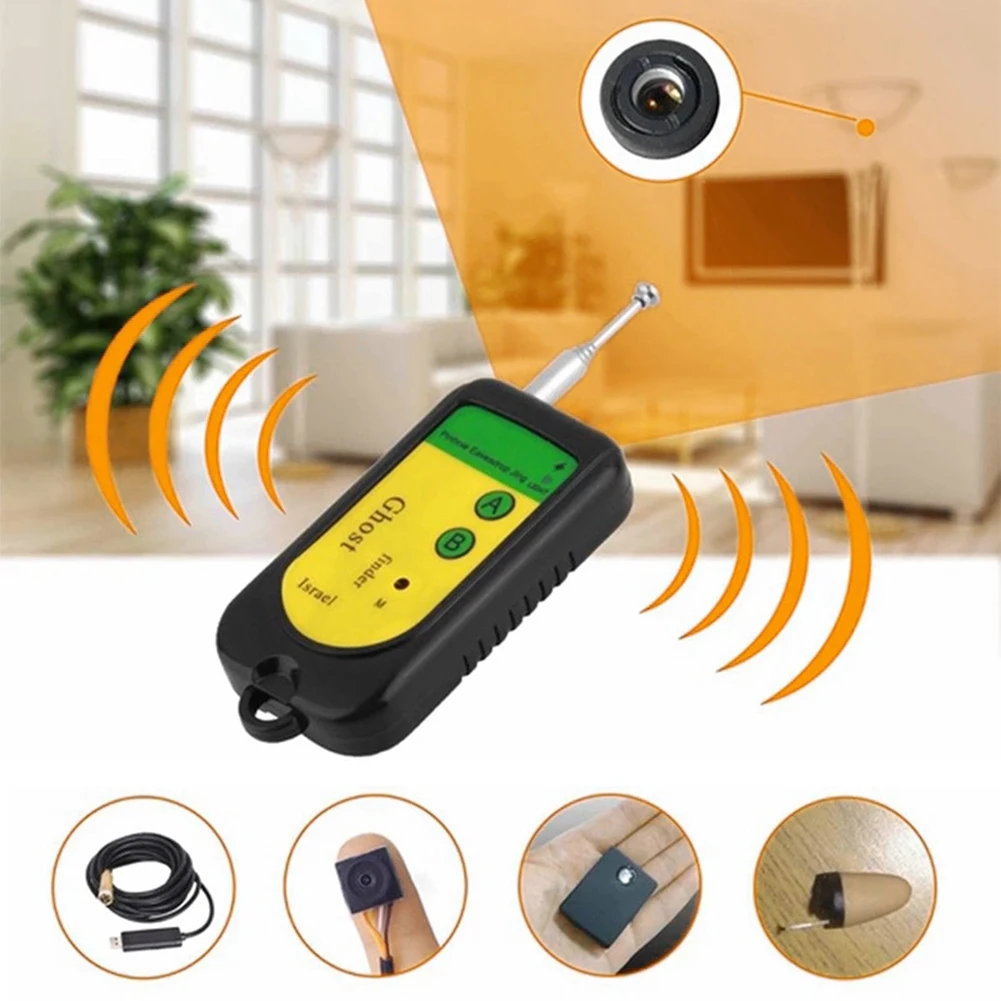 Wireless Signal Bug RF Tracker Finder Full Range Device GSM Signal Anti-Spy Signal Camera Detector RF Anti-Cheating Scanner