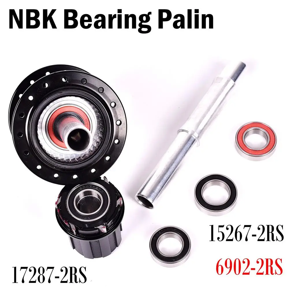 Bicycle Hub NBK Bearing Palin 15267 or 6902 or 17287 2RS Sealed Bearing Repair Parts For KOOZER XM490 BM440 Hub Fastace Novatec