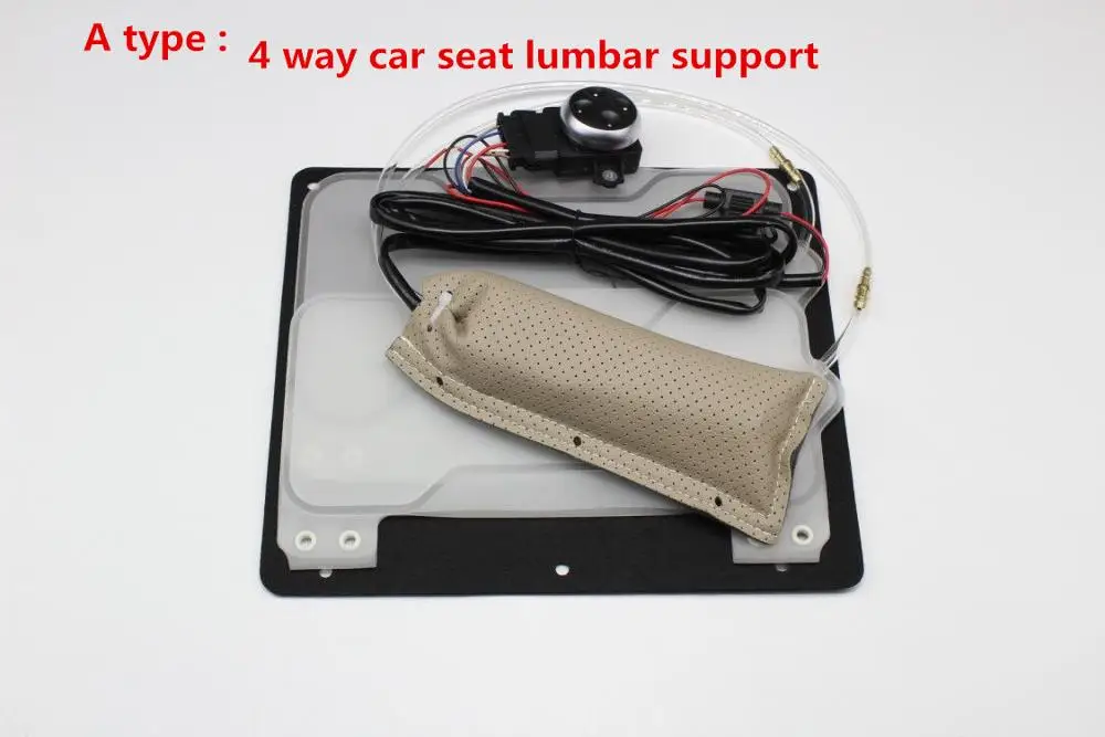 Automobiles Interior 4 way car seat lumbar support and optional pneumatic airbag Seat massage w 4 air bag accessories styling