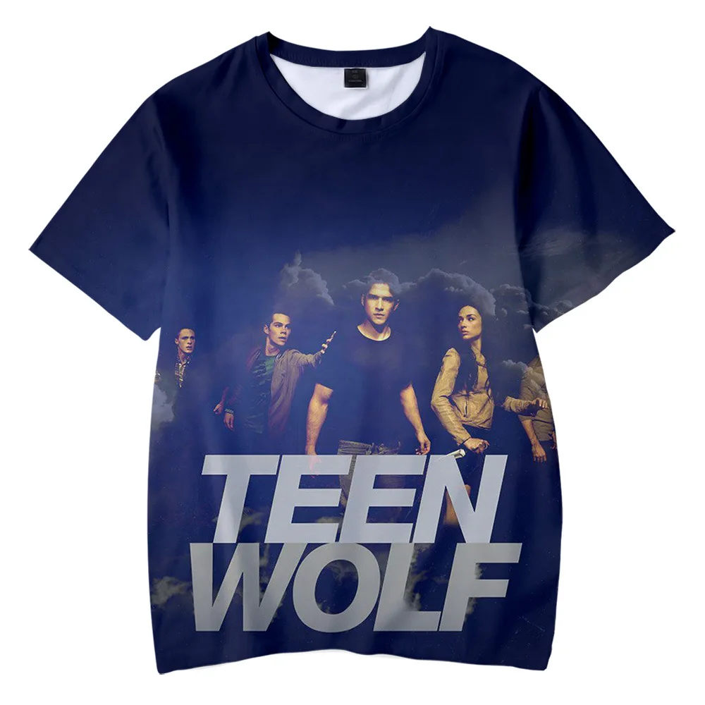 TV Series Teen Wolf 3D Printed T Shirt Women Men Summer Fashion Popular Casual Funny Short Sleeve Oversize Top