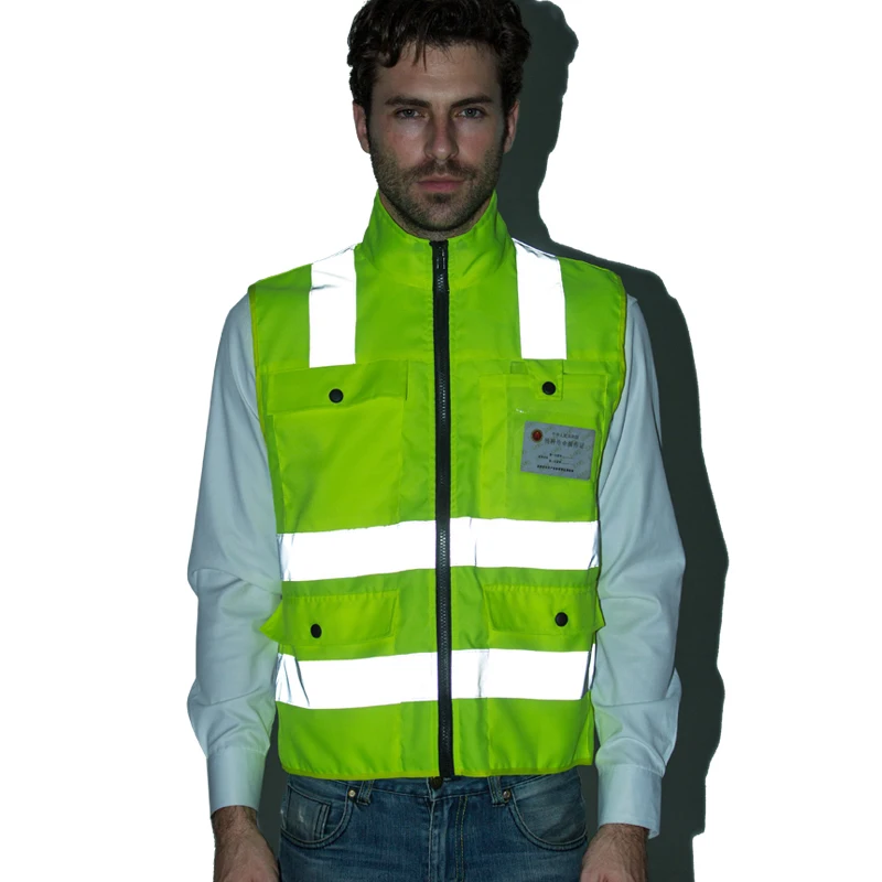 High Visibility Reflective Vest Working Clothes Motorcycle Cycling Sports Outdoor Reflective Safety Clothing Reflective Jacket