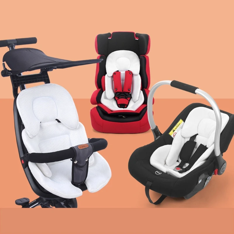 Baby Stroller Cushion Infant Car Seat Insert Head Body Support Pillow Pram Thermal Mattress Mesh Breathable Liner Mat Neck