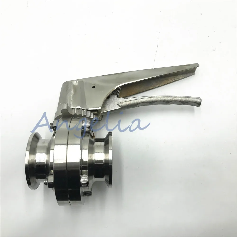 

2" Stainless Steel 316 Handle Clamp OD 64MM Multi-Position Sanitary Butterfly Valve Viton Seal