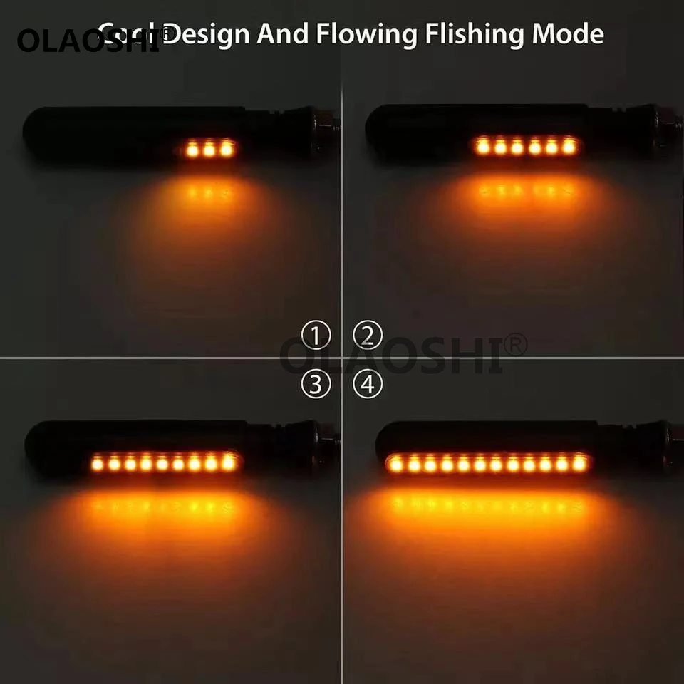 Motorcycle LED Turn Signal Indicator Lights Flowing Water Blinker Day Running light Brake Lamp Flasher Motorcycle Led Light