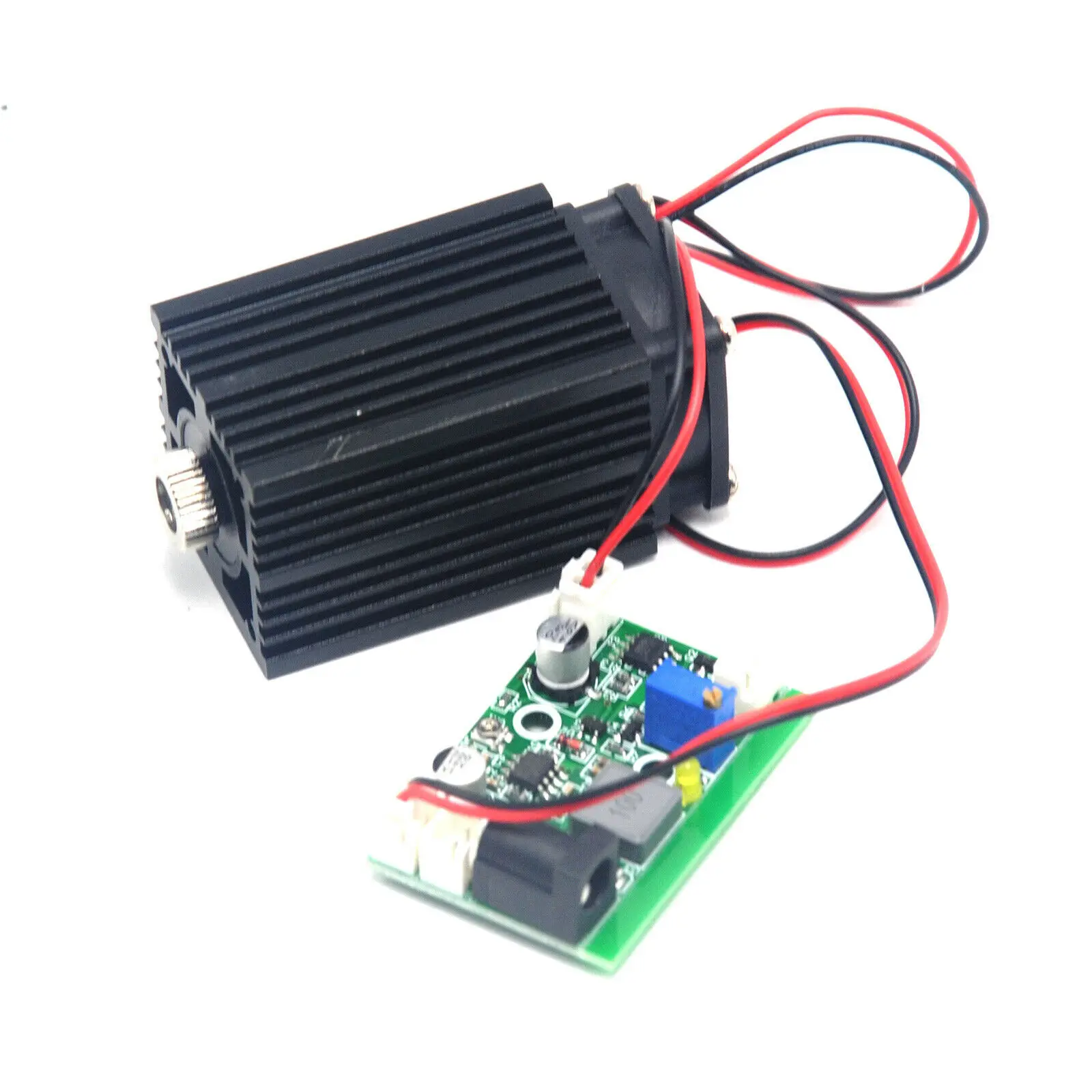 Focusable 532nm 80Mw Kruis Groene Laser Diode Module 12V W/Ttl Driver Fan Cooling