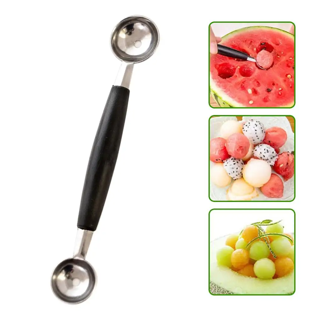 Kitchen Gadgets Double-Headed Multi-purpose Watermelon Digger Fruit Spoon Digging Ball Spoon Kitchen Accessories Stainless Steel