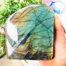 100g-3kg Natural Crystal Moonstone Raw Gemstone Ornament Polished Quartz Labradorite Handicraft Decorating Stone Healing