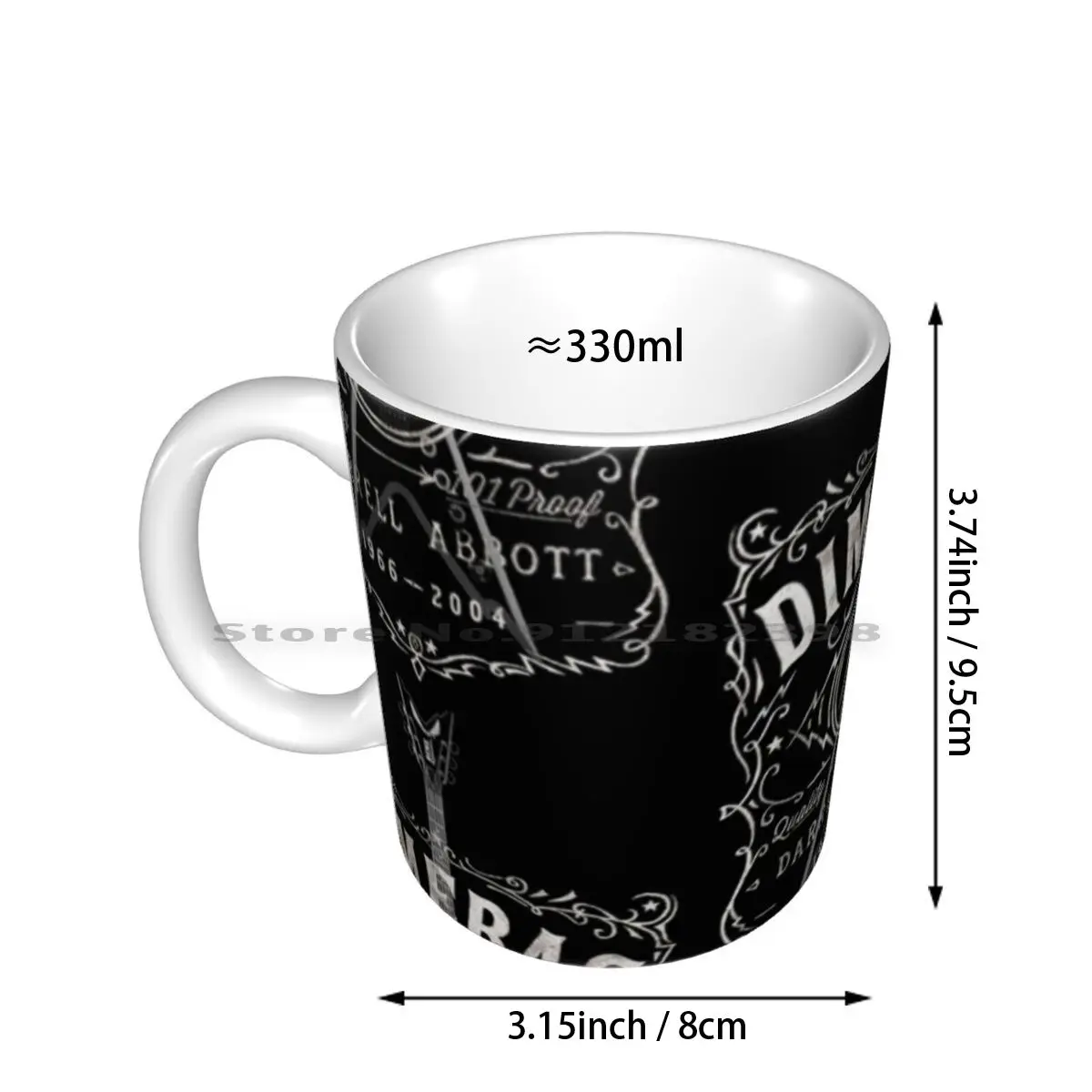 Guitar Darrel Washbourn T-Shirt Ceramic Mugs Coffee Cups Milk Tea Mug Dimebag Darrell Pantera Washburn Heavy Metal Creative