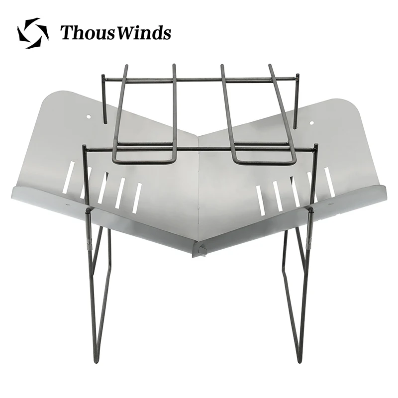 

Thous Winds Ultralight outdoor wood stove removable BBQ stove multifunctional folding titanium alloy heating stove