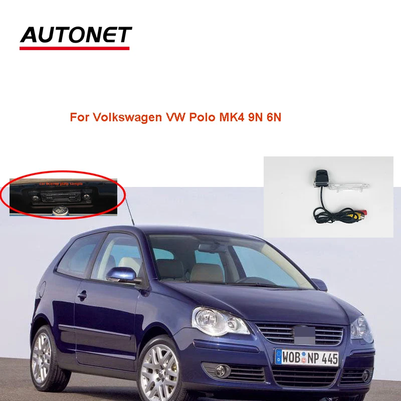 

Autonet car Rear view camera For Volkswagen VW Polo MK4 9N 6N night view backup camera /license platev camera