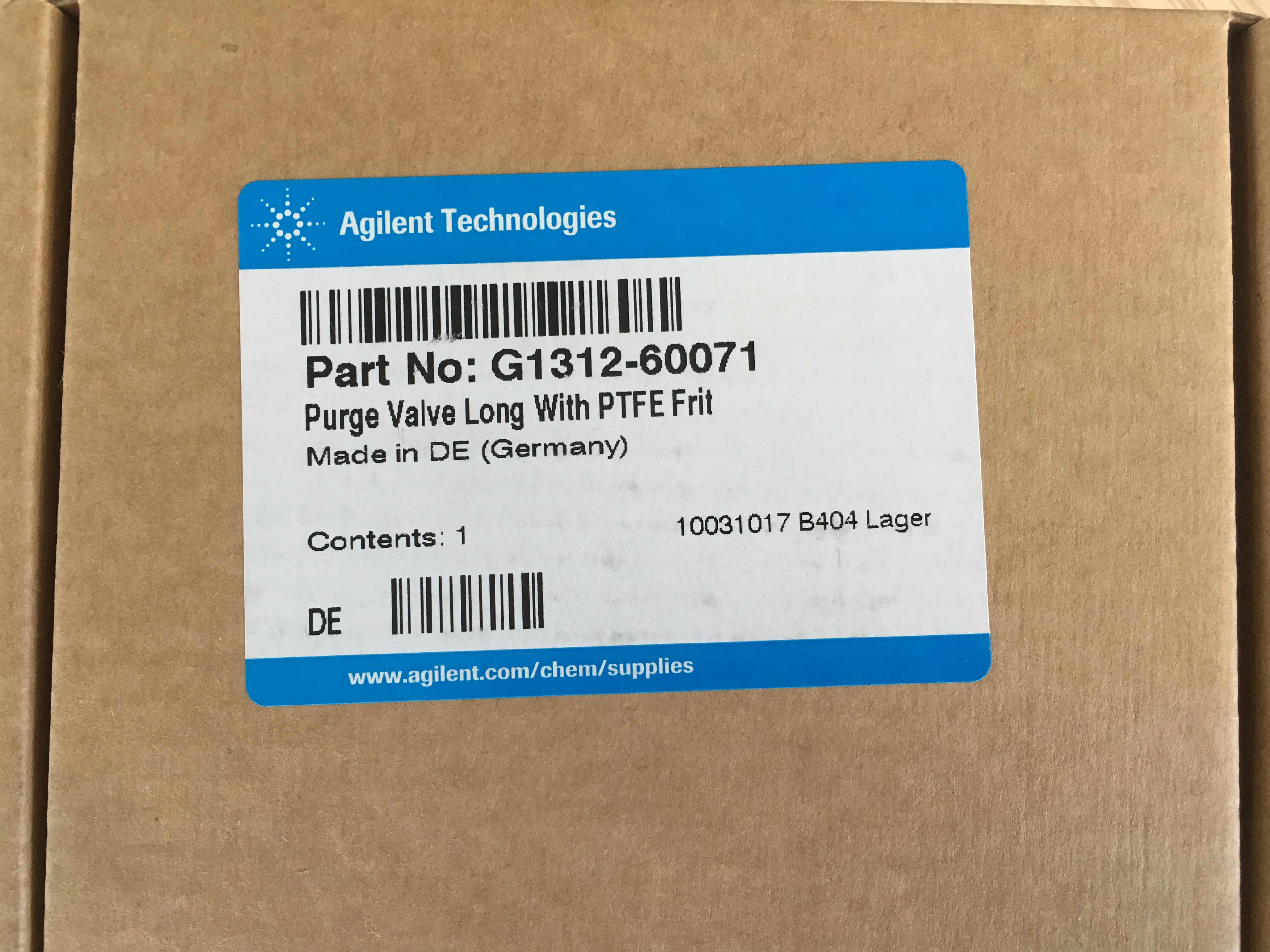 FOR 1PCS Agilent Purge Valve G1312-60071 Purge Valve