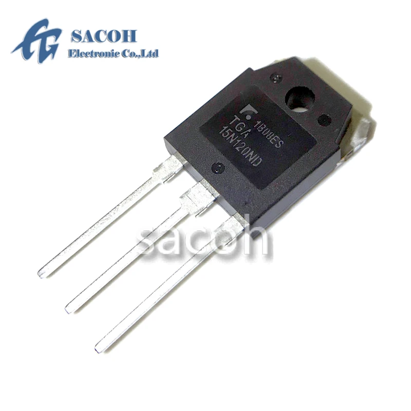 

Refurbished Original 10Pcs/Lot TGA15N120ND 15N120ND TGAN15N120ND OR TGA25N120ND TGAN25N120ND TO-3P 15A 1200V IGBT Transistor