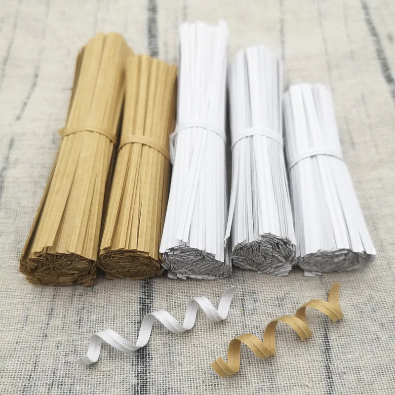 200Pcs Kraft Twist Ties for Candy Lollipop Cake Cello Decoration Bakery Gift Bag Sealing Twist Ties Party Decoration Accessory