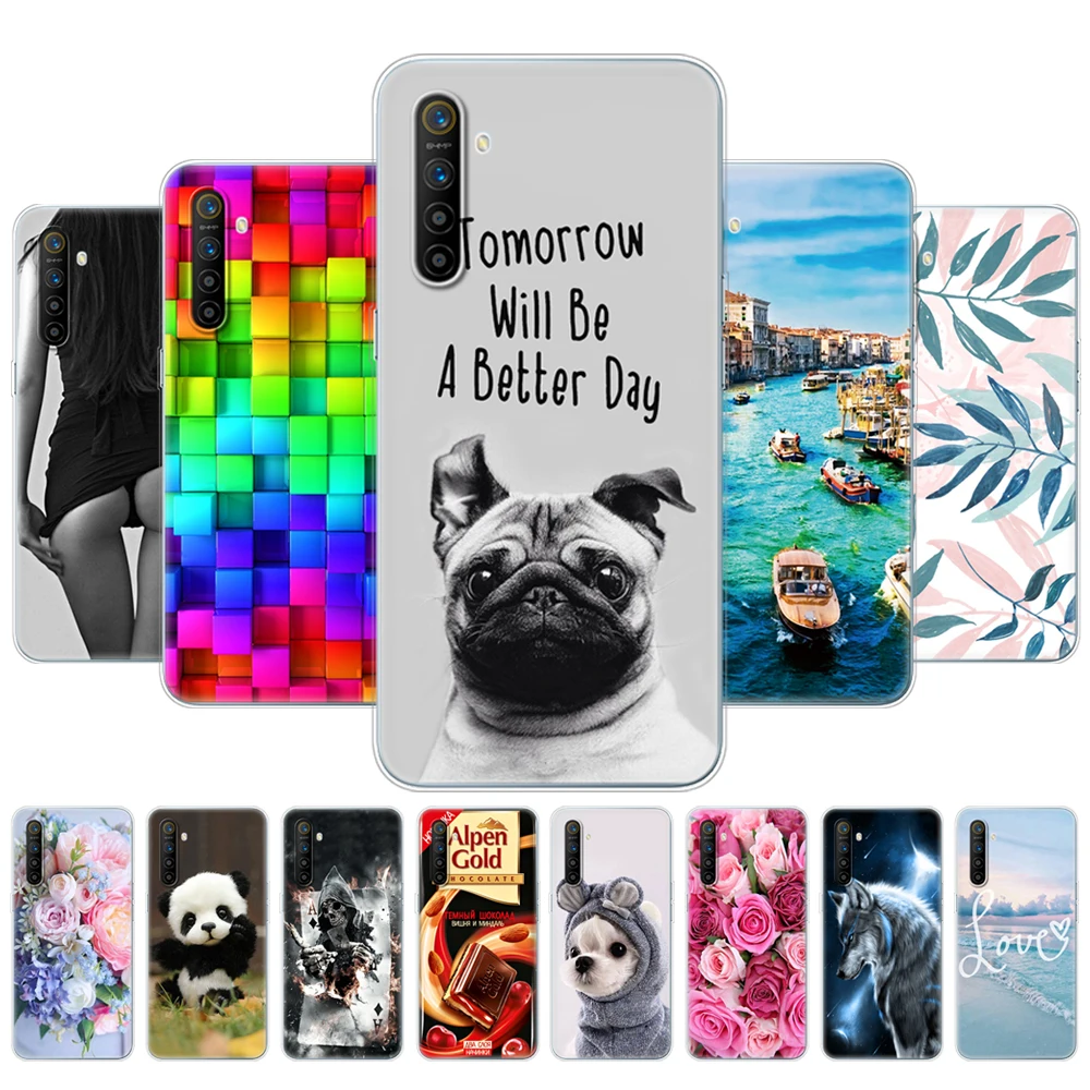 For Realme X2 Case 6.4 inch Silicon Soft TPU Back Phone Cover For OPPO RealmeX2 X 2 Case Bumper Bag Full 360 Protective Coque