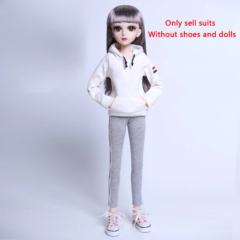 Adollya BJD Doll Accessories Sportswear Clothes for Doll 60cm White Yellow Pink Clothes Suit Suitable for 1/3 Dolls