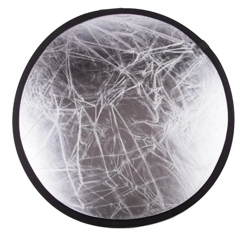 30cm Haltegriff Multi Faltbare Tragbare Disc Licht Reflektor Für Fotografie Studio Diffuers Reflektor 2 In 1 Gold Und Silber