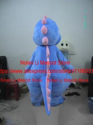 Luxe Blauwe Dinosaurus Mascotte Kostuum Film Prop Performance Walking Cartoon Anime Cosplay Verjaardagsfeestje 207