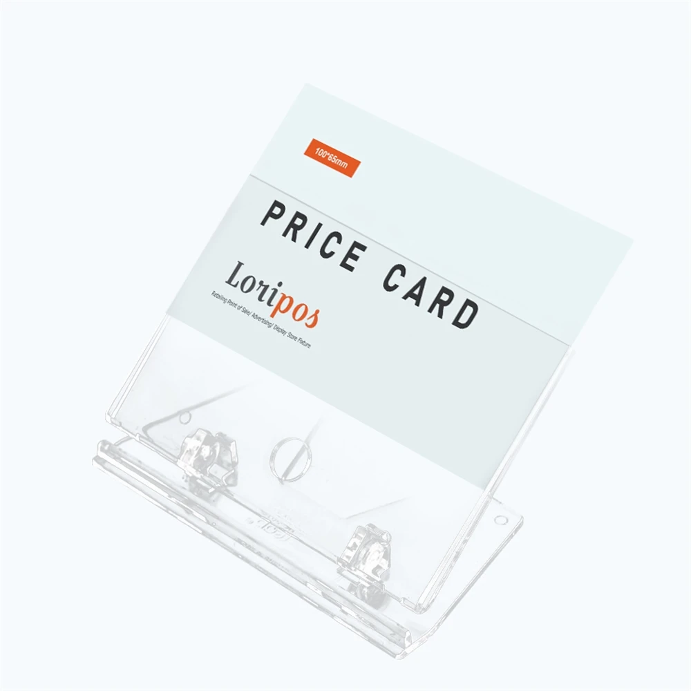 Ps Card Label Houder Clear L-Vorm Bureau Teken Houder Restaurant Menu Prijs Display Frame