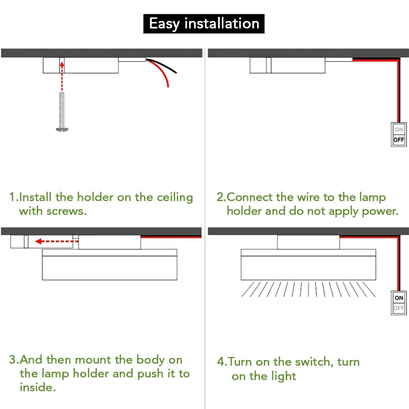 Lámpara de techo LED para decoración del hogar, luces naturales Lustre para sala de estar, comedor, 120V, 220V, 48W, 36W, 24W, 18W