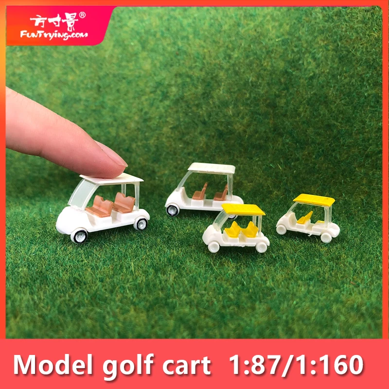 1 adet/5 adet 1/87 HO ölçekli N ölçekli Model Golf arabası/demiryolu/demiryolu/tren düzeni