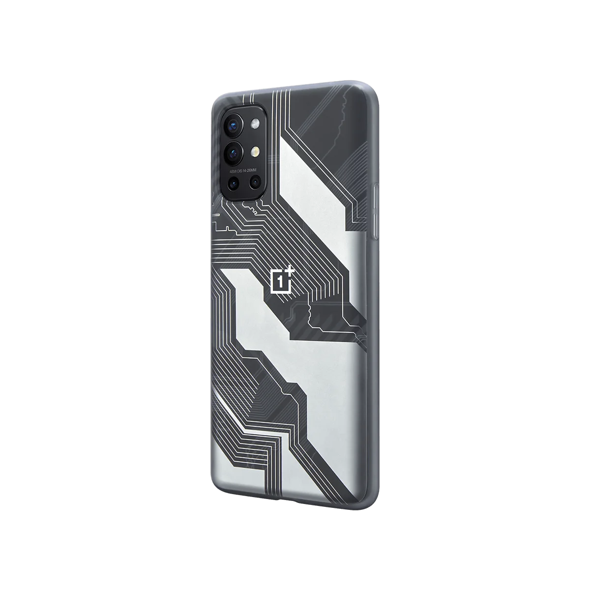 OnePlus 9R Quantum Bumper Case, Geekiness Original, Proteção de Placa de Circuito, Capa Traseira, Arenito, Gelo do Mar Negro
