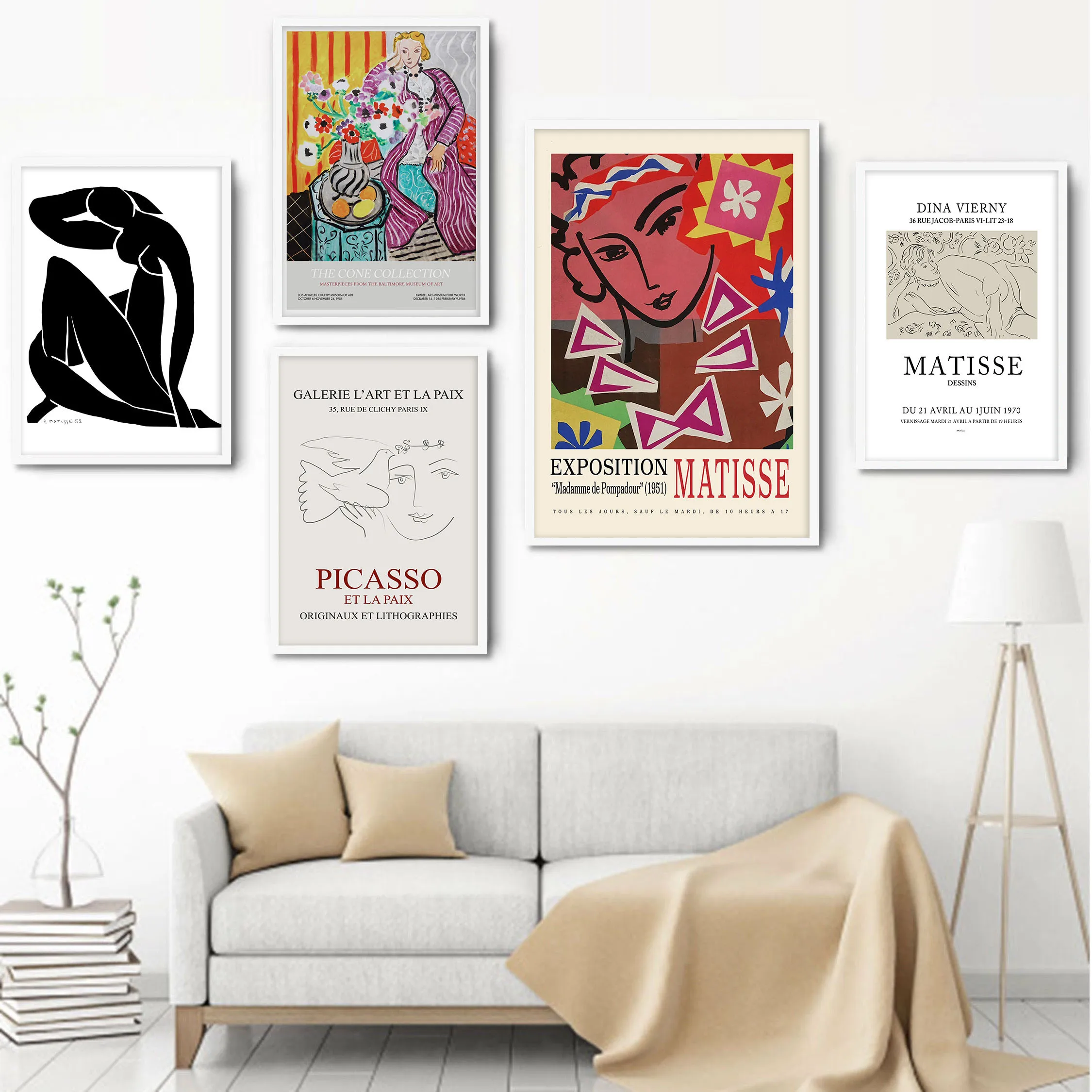 Henri Matisse Poster Kunstdruck Leinwand Malerei abstrakte Linie Wandkunst Bilder für Wohnzimmer moderne Dekor Drucke an der Wand