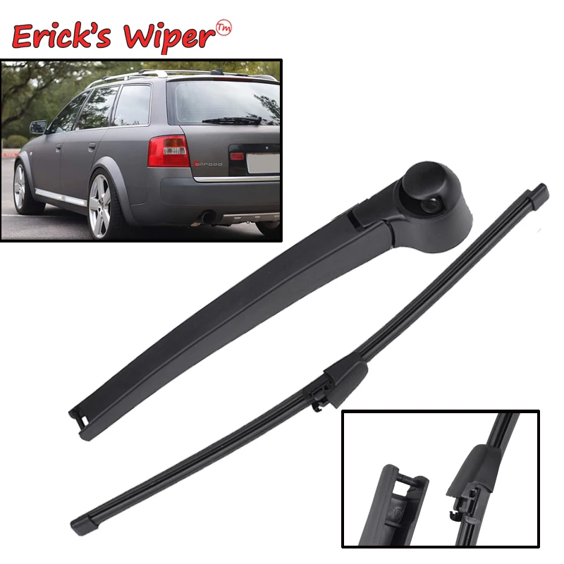 Erick\'s Wiper Rear Wiper Blade & Arm Set Kit For Audi A6 AllRoad C5 4B 1997 - 2004 Windshield Windscreen Window Car Rain Brush