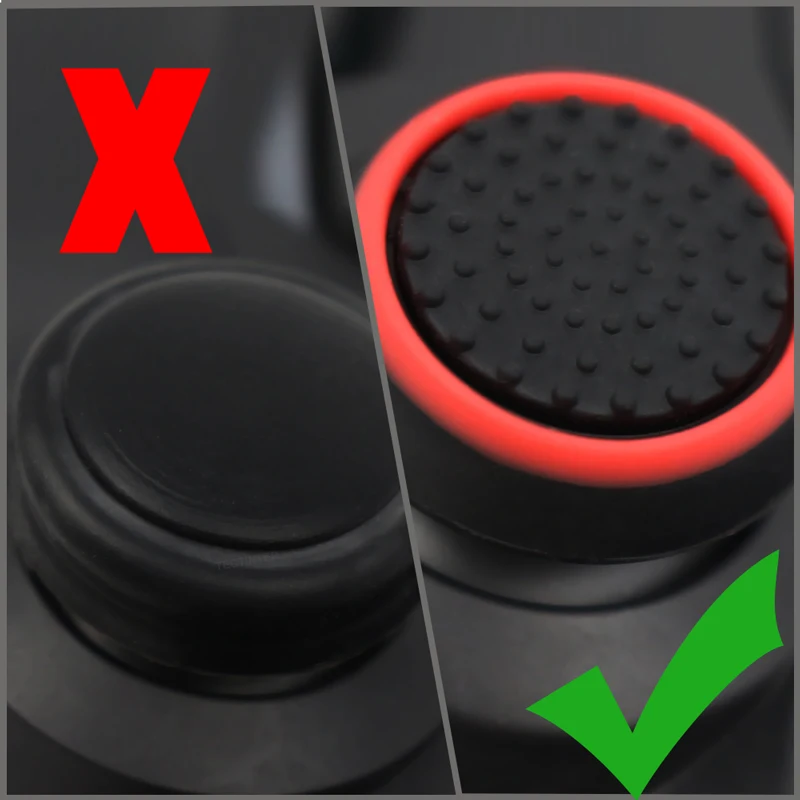 4pcs Silicone Analog ThumbStick Grips Cover For PS5/PS4/PS3 Controller Caps For Steam Deck/Xbox One/Xbox 360 Gamepad Accessories