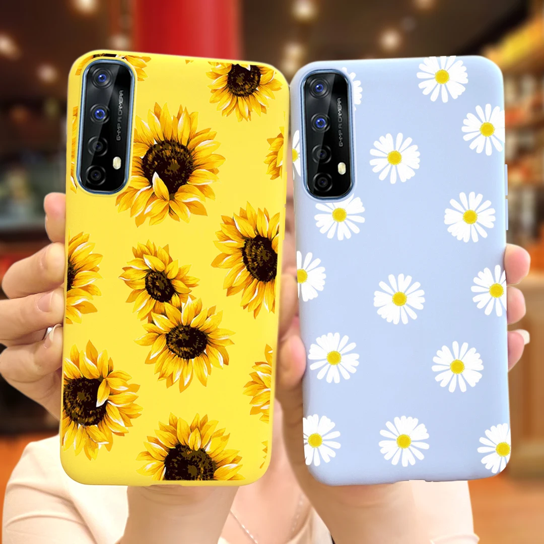 For Oppo Realme 7 Case Realme7 Pro Sunflower Cute Silicone Soft TPU Back Cover Phone Case For Realme 7i Global Realme7 7i 7Pro