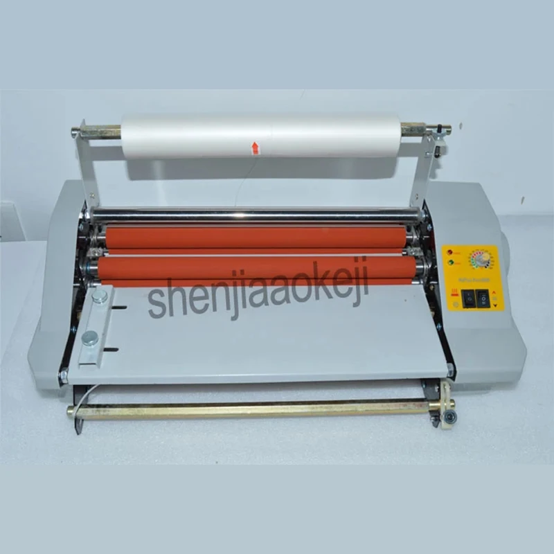 A3 paper laminating machine cold roll laminator Four Rollers worker card office file laminator FM360 110v/220v laminating machin