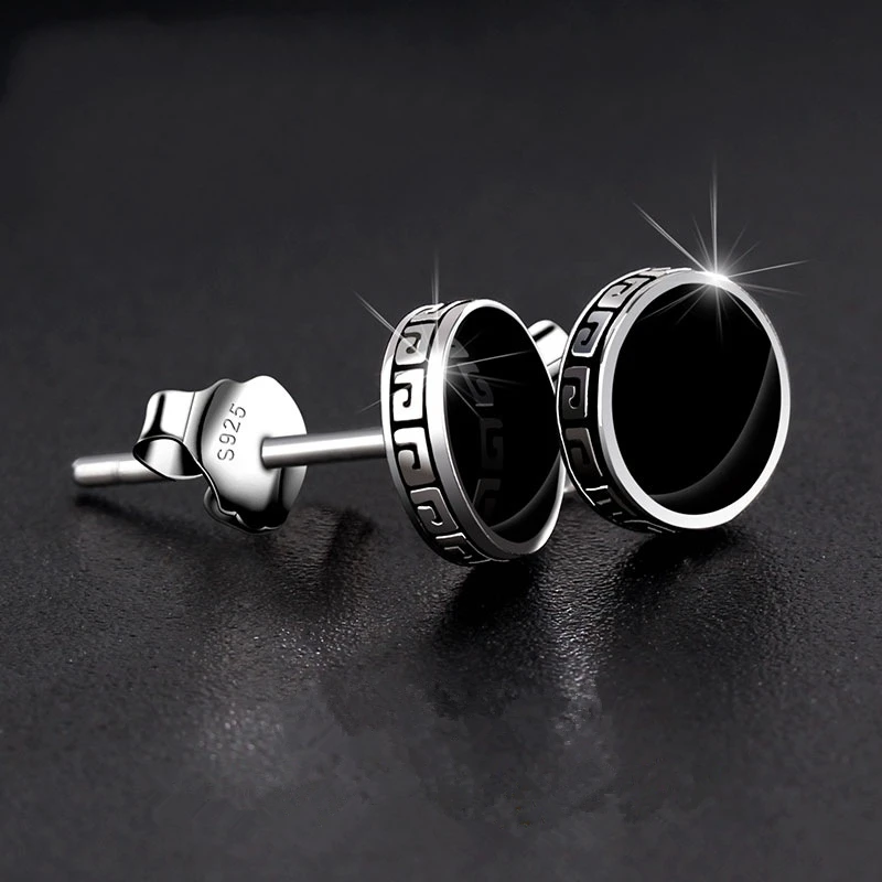 Personalized 925 Silver Single Earring for Men