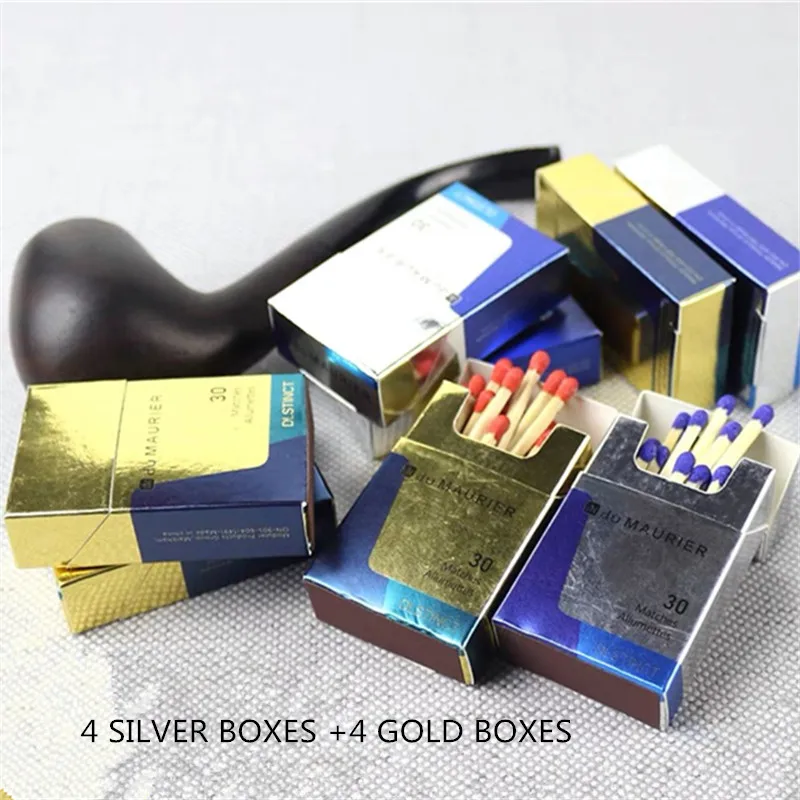 New Gold Silver Card  Box Shape Cigarette Lighter Match Sherbill Exquisite High-profile Fire Material Box Buy 2 Get One Free