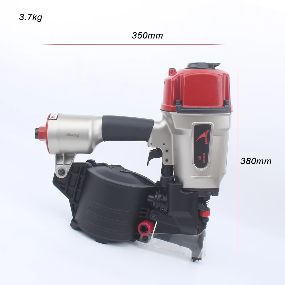 Quality YOUSAILING CN90B Pneumatic Industrial Coil Nailer Efficient Light Roll Nail gun For Pallet Making Nail Depth Adjustable