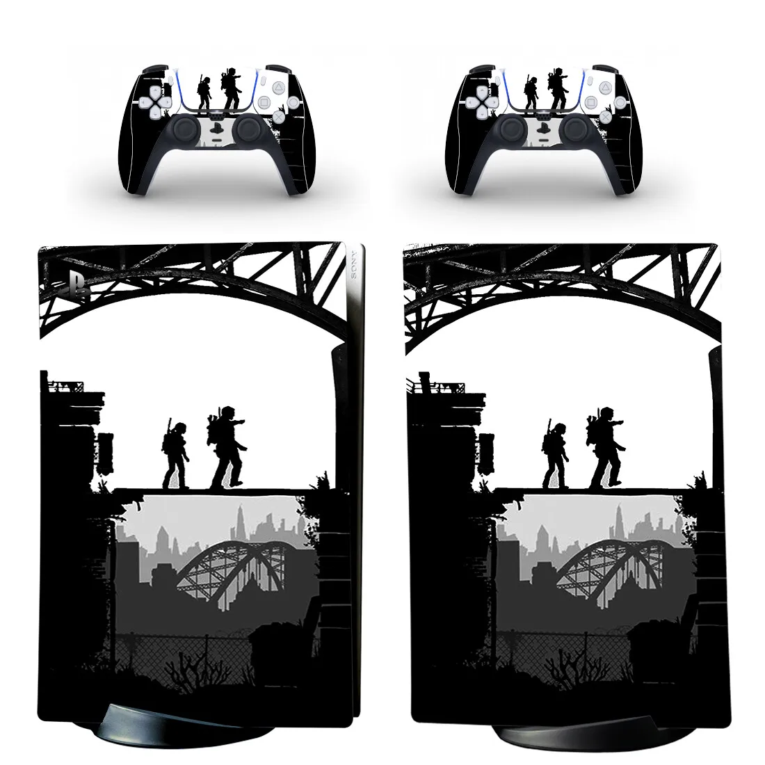 The Last of Us PS5 Digital Edition Skin Sticker Decal Cover for PlayStation 5 Console and Controllers PS5 Skin Sticker