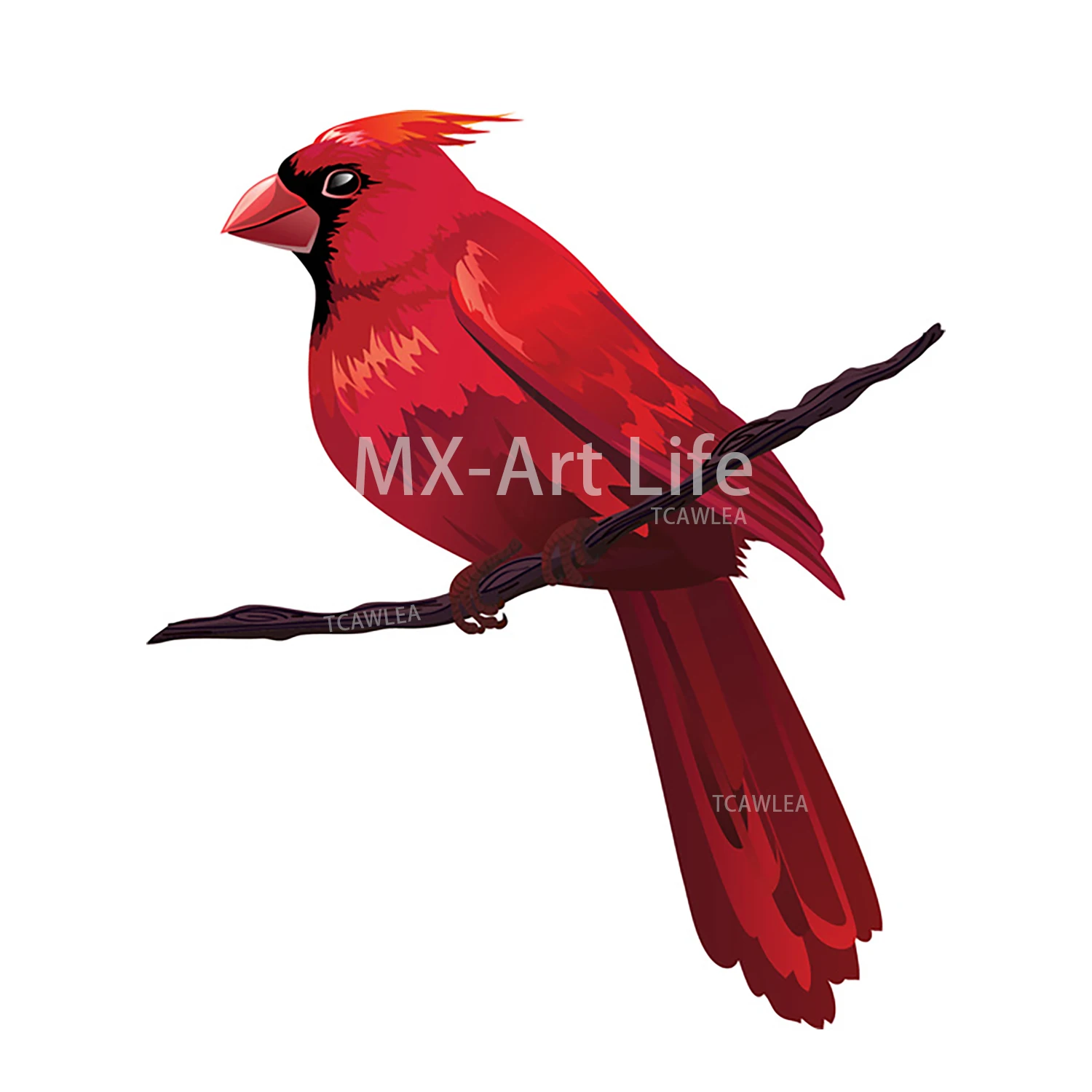 Christmas Red Lucky Bird Metal Cutting Dies Cute Cardinal Birds Stencil For DIY Scrapbooking Cards Decorative