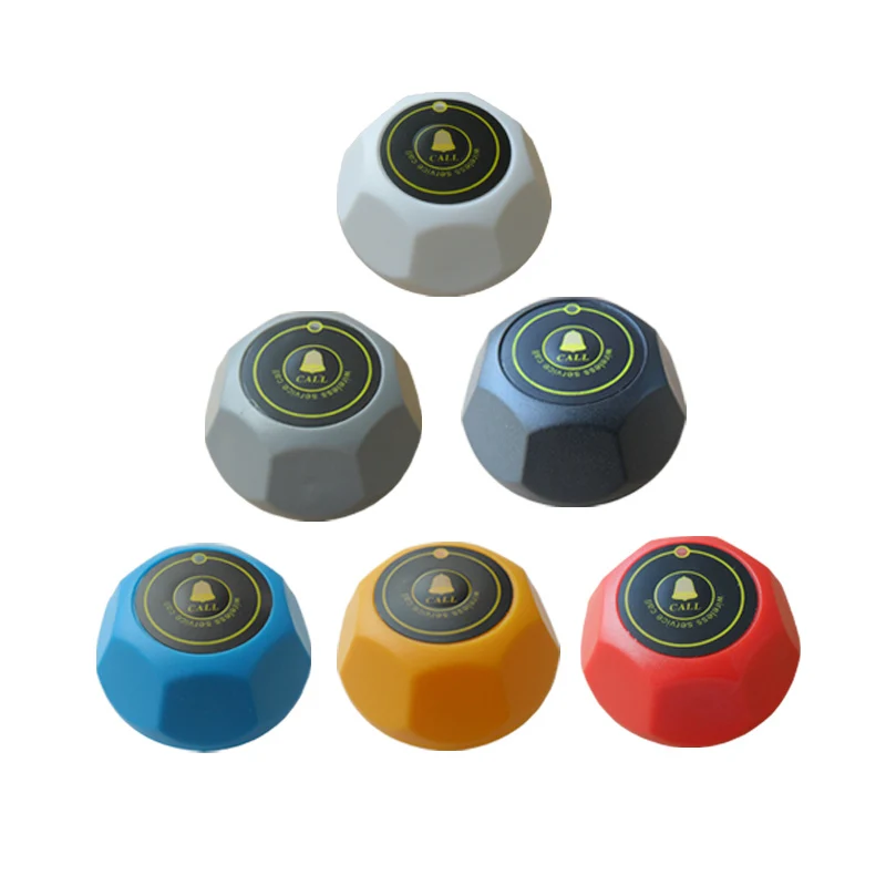 5pcs Service Bell restaurant service call waiter table buzzer wireless transmitter