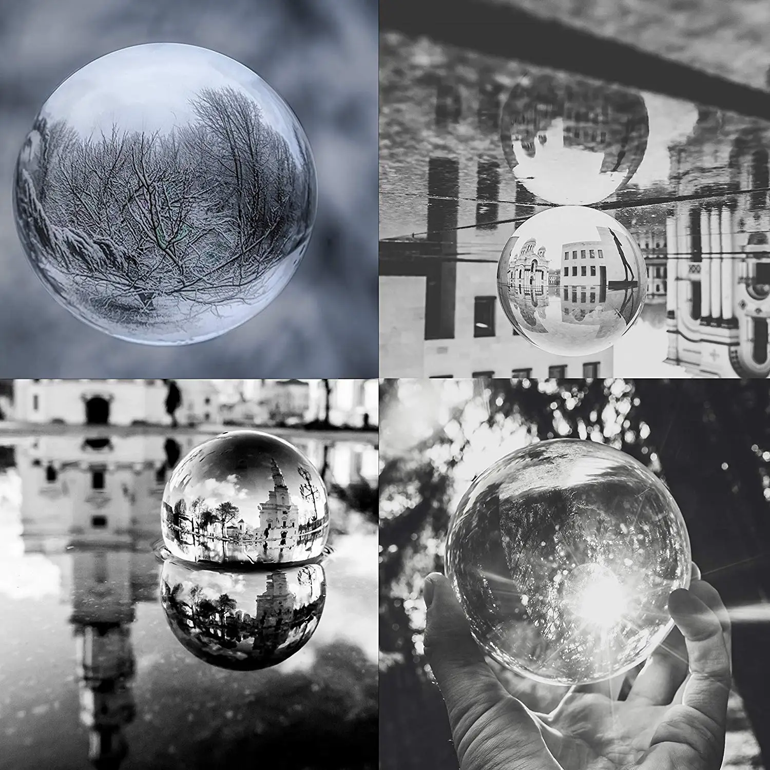 Nguyên Chất Thấu Kính Pha Lê Bóng 60Mm Photopraphy Lensball Cao Cấp Hình Quả Cầu Thủy Tinh Cho Điện Thoại Và Máy Ảnh