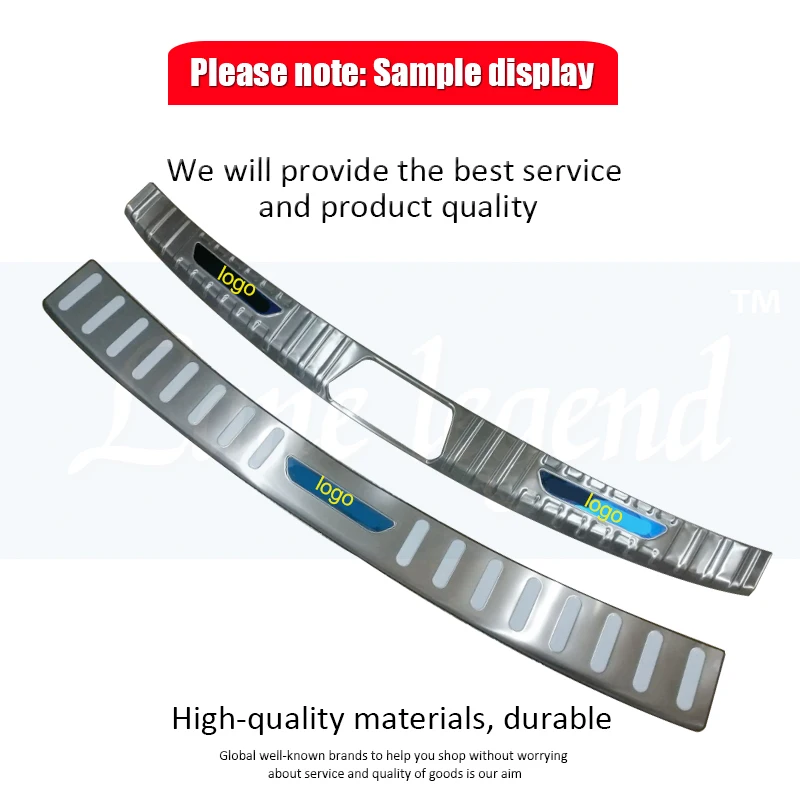 stainless steel car Rear Bumper Protector Sill Scuff Plate internal external for Subaru Forester 2019 2020 Car Styling