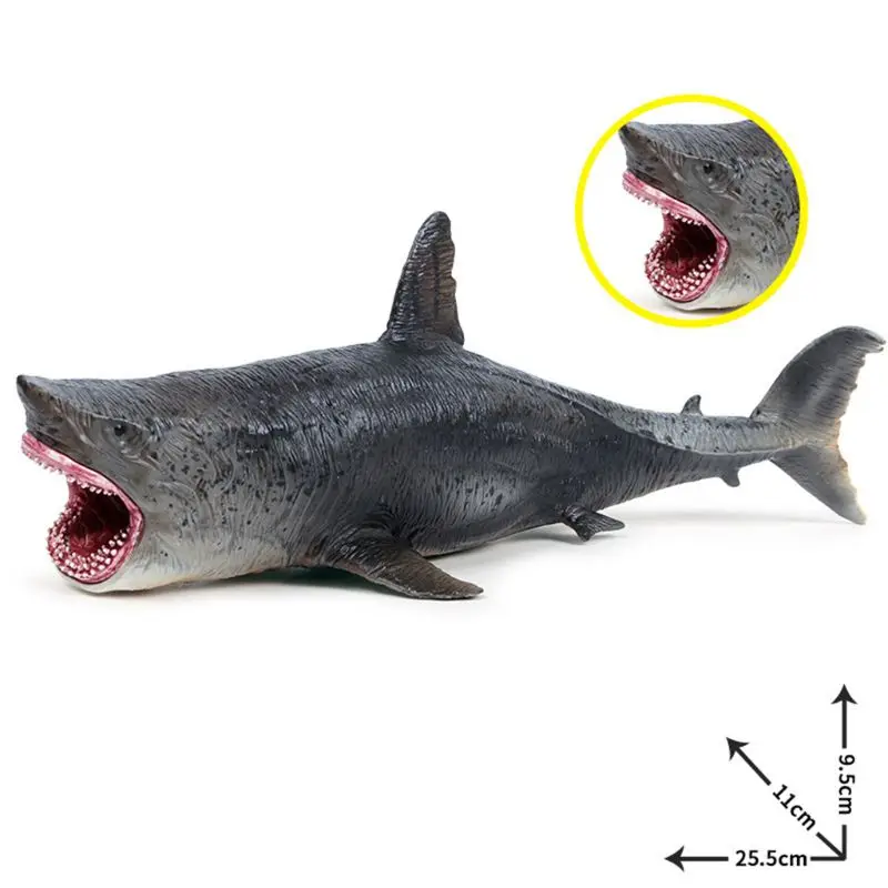 Sea Life Megalodon รุ่น Action Figure PVC สัตว์การศึกษาการเรียนรู้ของเล่นสำหรับของขวัญเด็ก