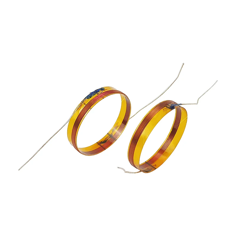 GHXAMP 25.4 مللي متر ثلاثة أضعاف ملف صوتي مكبر الصوت لفائف 8Ohm اليسار اليمين المخرج سلك إصلاح الصوت الملحقات لتقوم بها بنفسك 2 قطعة