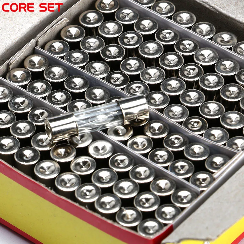 100PCS 5*20MM GLASS Quick Blow FUSE 5*20 Fast Blow insurance tube 5X20MM 5X20 250V 0.5A/1A/2A/3A/4A/5A/6A/7A/8A/10A/15A/20A